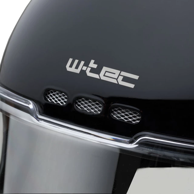 Kask motocyklowy pełny W-TEC Cruder Bismar - czarno-czerwono-żółty
