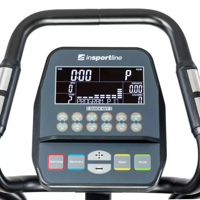Profesjonalny orbitrek 2w1 inSPORTline Kapekor ∙ przednio i tylnonapędowy ∙ 2 koła zamachowe 21 kg ∙ 16 poziomów obciążenia ∙ Bluetooth