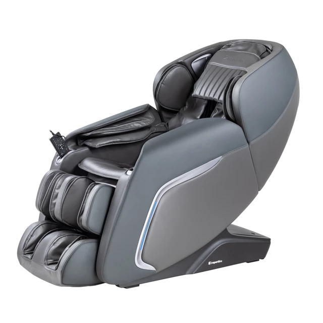 Fotel do relaksu inSPORTline Carlita ∙ masaż mechaniczny + powietrzny ∙ ogrzewanie podczerwienią ∙ sterowanie głosowe ∙ Bluetooth - Antracyt