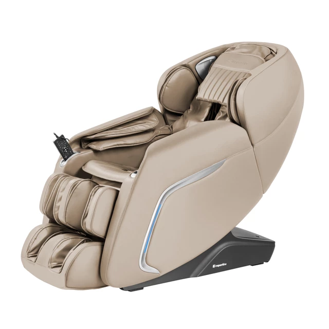 Fotel do relaksu inSPORTline Carlita ∙ masaż mechaniczny + powietrzny ∙ ogrzewanie podczerwienią ∙ sterowanie głosowe ∙ Bluetooth - Antracyt