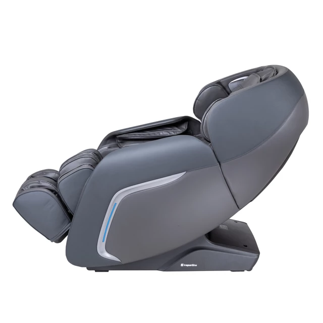 Fotel do relaksu inSPORTline Carlita ∙ masaż mechaniczny + powietrzny ∙ ogrzewanie podczerwienią ∙ sterowanie głosowe ∙ Bluetooth - Antracyt
