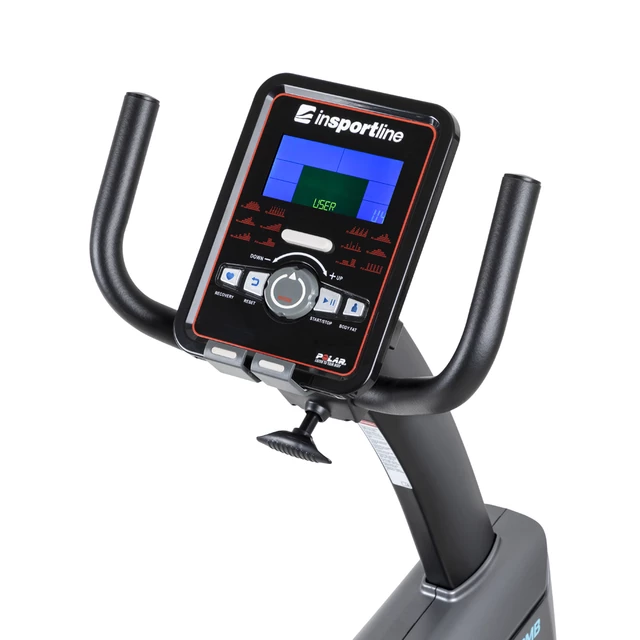 Rower treningowy poziomy rehabilitacyjny inSPORTline Omahan RMB ∙ nośność 150 kg ∙ 32 poziomy oporu ∙ program HRC ∙ program WATT ∙ uchwyt na tablet