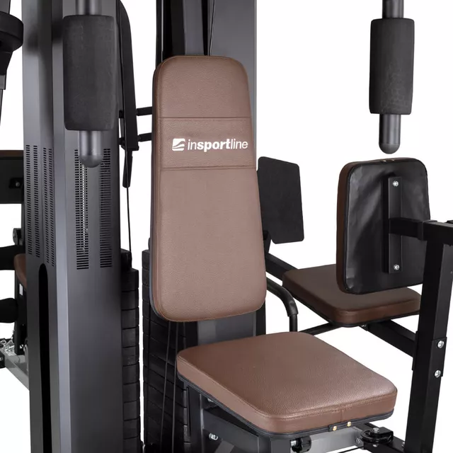 Wielostanowiskowy atlas inSPORTline Profigym C300 ∙ wyciągi górny/dolny + prasa do nóg ∙ 2×60 kg stos