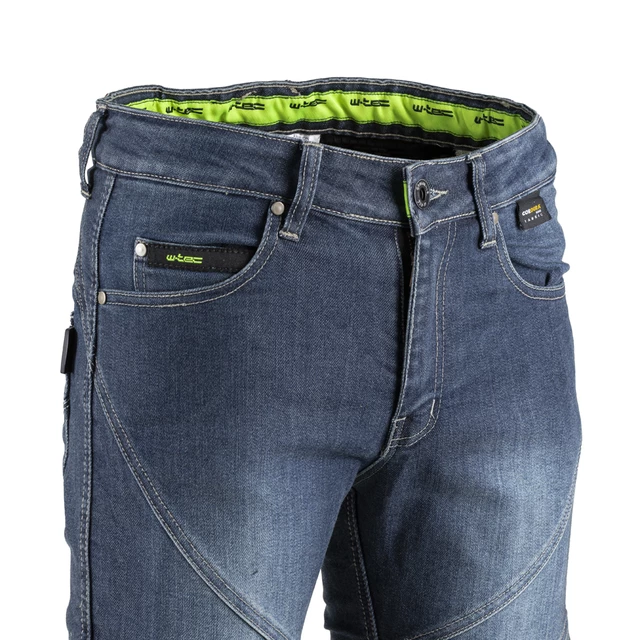 Męskie spodnie jeansy motocyklowe W-TEC Oliver - Czarny