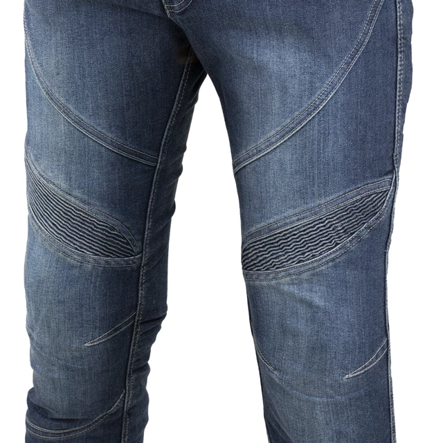 Męskie spodnie jeansy motocyklowe W-TEC Oliver - Czarny
