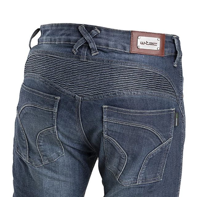 Męskie spodnie jeansy motocyklowe W-TEC Oliver - Czarny