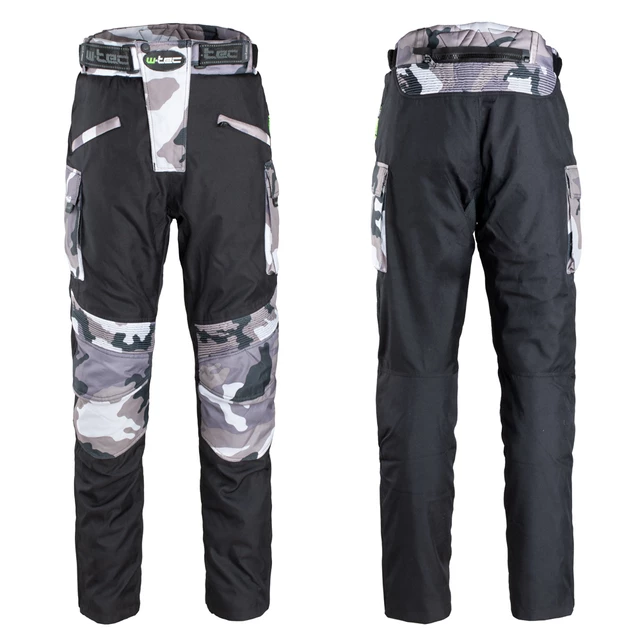 Męskie spodnie motocyklowe W-TEC Kaamuf - Black Camo - Black Camo