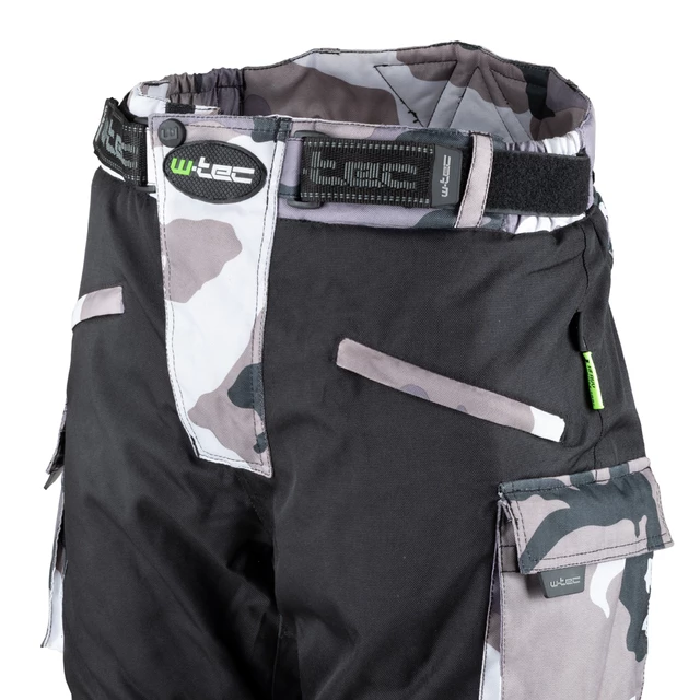 Męskie spodnie motocyklowe W-TEC Kaamuf - Black Camo