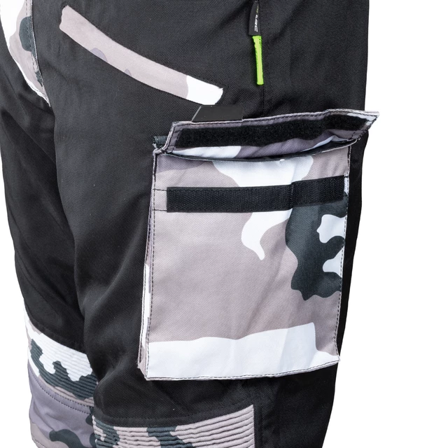 Męskie spodnie motocyklowe W-TEC Kaamuf - Black Camo