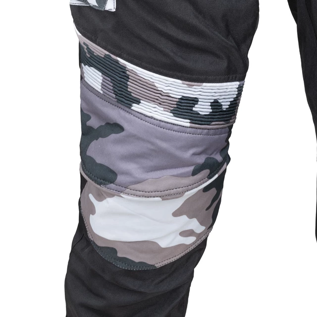 Męskie spodnie motocyklowe W-TEC Kaamuf - Black Camo