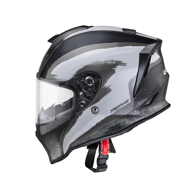 Kask motocyklowy W-TEC Integra Graphic + wizjer - Czarno-zielony