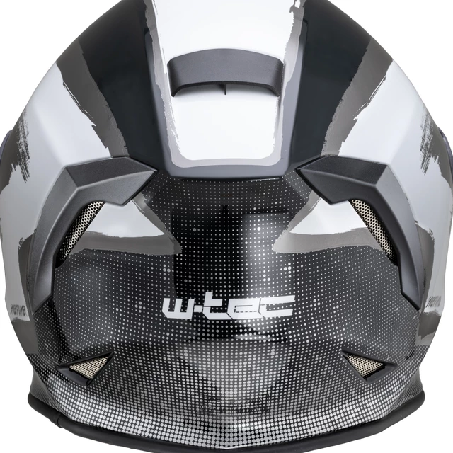 Kask motocyklowy W-TEC Integra Graphic + wizjer - Czarno-zielony