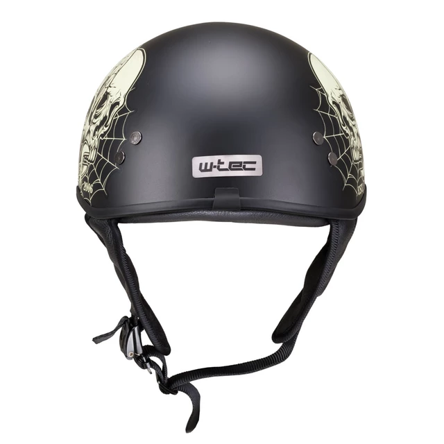Kask motocyklowy otwarty chopper W-TEC Black Heart Rednut - Motocykl / Czarny mat