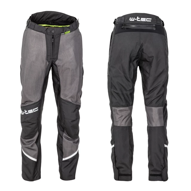 Męskie letnie spodnie motocyklowe W-TEC Alquizar - Czarno-szary - Czarno-szary