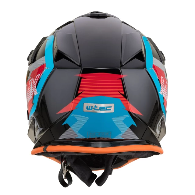 Kask motocyklowy cross enduro W-TEC V321 ∙ ABS ∙ ECE 22-05 ∙ wentylacja ∙ lekki - Północny ogień