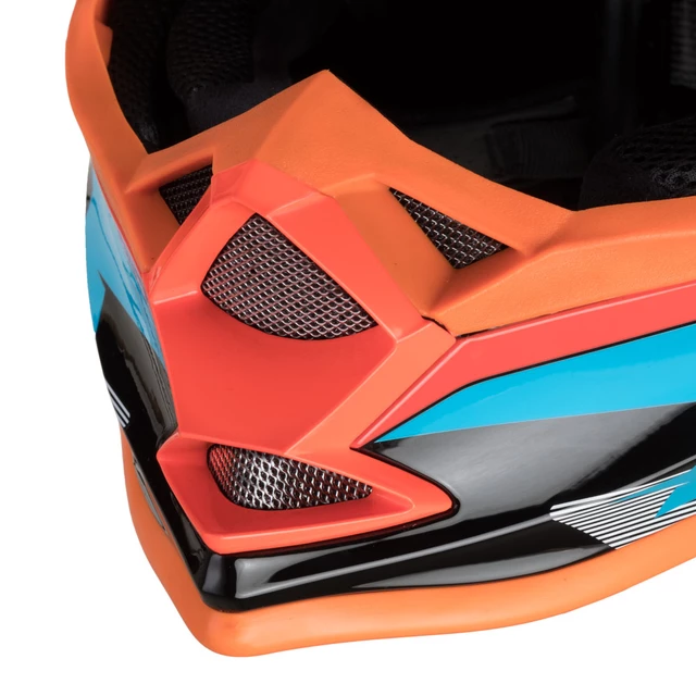 Kask motocyklowy cross enduro W-TEC V321 ∙ ABS ∙ ECE 22-05 ∙ wentylacja ∙ lekki - Północny ogień