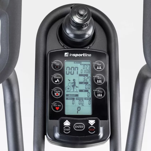 Profesjonalny rower powietrzny inSPORTline Airbike®  Pro ∙ nośność 160 kg ∙ opór pneumatyczny ∙ ekran LCD ∙ uchwyt na tablet