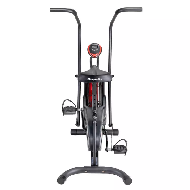 Rower powietrzny inSPORTline Airbike® Basic II ∙ płynna regulacja oporu ∙ ruchome uchwyty ∙ ruchome uchwyty ∙ antypoślizgowe pedały ∙ wyświetlacz