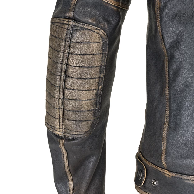 Skórzana kurtka motocyklowa W-TEC Mungelli - Brązowy Vintage