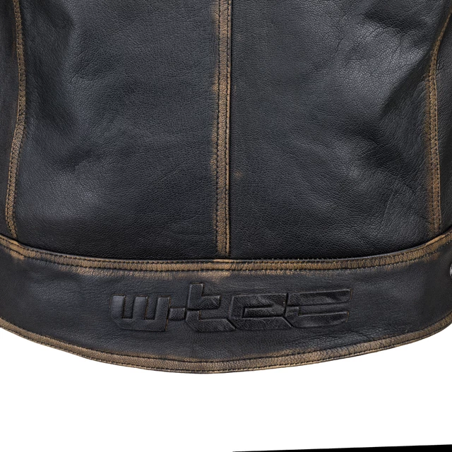 Skórzana kurtka motocyklowa W-TEC Mungelli - Brązowy Vintage
