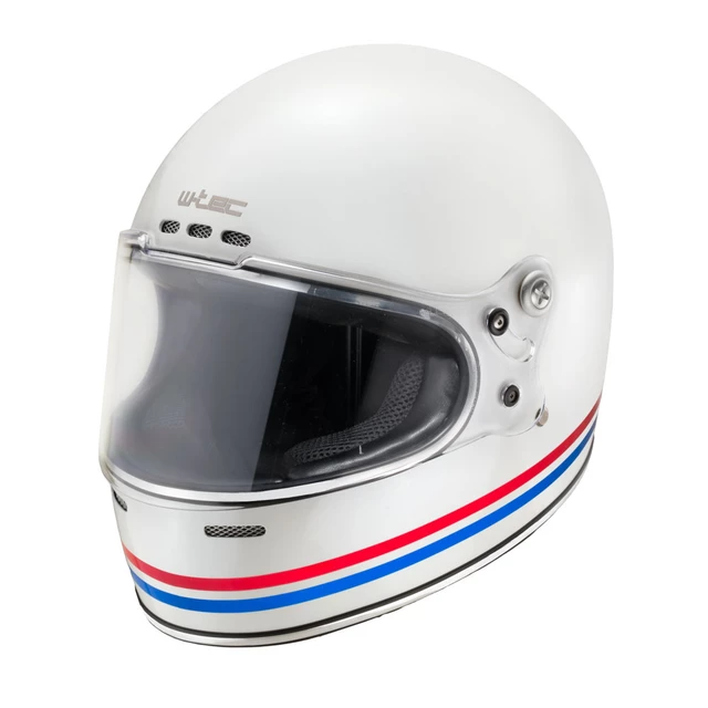 Kask motocyklowy integralny W-TEC Cruder Delacro - niebiesko-biało-czerwony - niebiesko-biało-czerwony