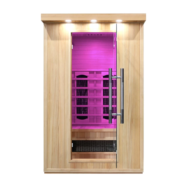 Sauna na podczerwień inSPORTline Mettsa 200 ∙ 6 promienników ceramicznych ∙ chromoterapia 7 kolorów ∙ Bluetooth ∙ jonizator