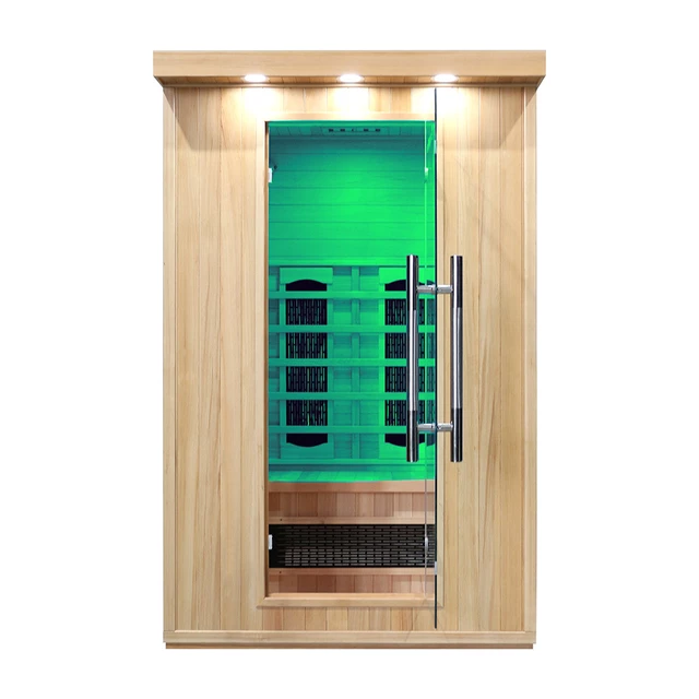Sauna na podczerwień inSPORTline Mettsa 200 ∙ 6 promienników ceramicznych ∙ chromoterapia 7 kolorów ∙ Bluetooth ∙ jonizator