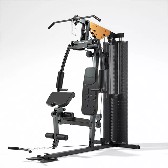 Atlas wielofunkcyjny do ćwiczeń inSPORTline ProfiGym C45 ∙ 90 kg obciążenia ∙ regulowane oparcie ∙ wyciągi górny / dolny
