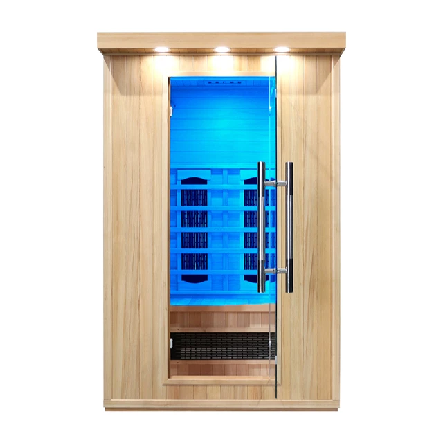 Sauna na podczerwień inSPORTline Mettsa 200 ∙ 6 promienników ceramicznych ∙ chromoterapia 7 kolorów ∙ Bluetooth ∙ jonizator