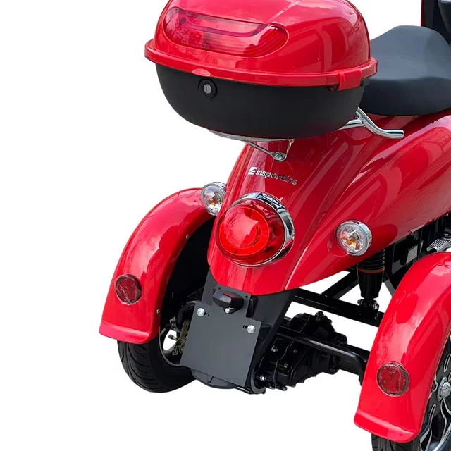 Trójkołowy skuter elektryczny inSPORTline Tarra ∙ dwumiejscowy ∙ 800 W ∙ zasięg do 45 km ∙ nośność 200 kg ∙ bieg wsteczny