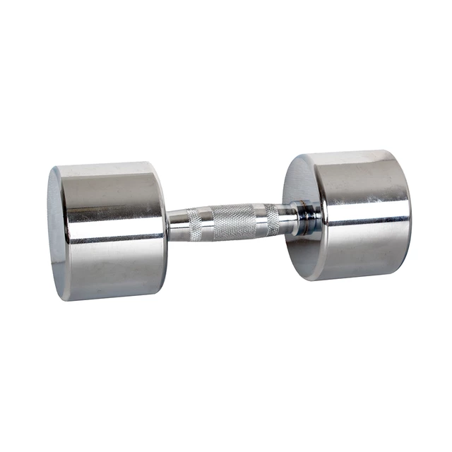 Hantle chromowane inSPORTline Crossteel 1-14 kg ∙ stalowa powłoka ∙ antypoślizgowy chwyt