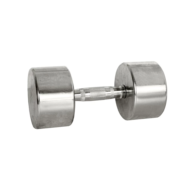Hantle chromowane inSPORTline Crossteel 1-14 kg ∙ stalowa powłoka ∙ antypoślizgowy chwyt