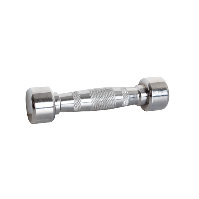 Hantle chromowane inSPORTline Crossteel 1-14 kg ∙ stalowa powłoka ∙ antypoślizgowy chwyt