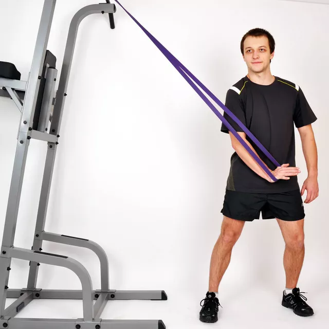 Guma oporowa Hangy Medium ∙ inSPORTline 32 mm ∙ obwód 204 cm ∙ opór 18 kg
