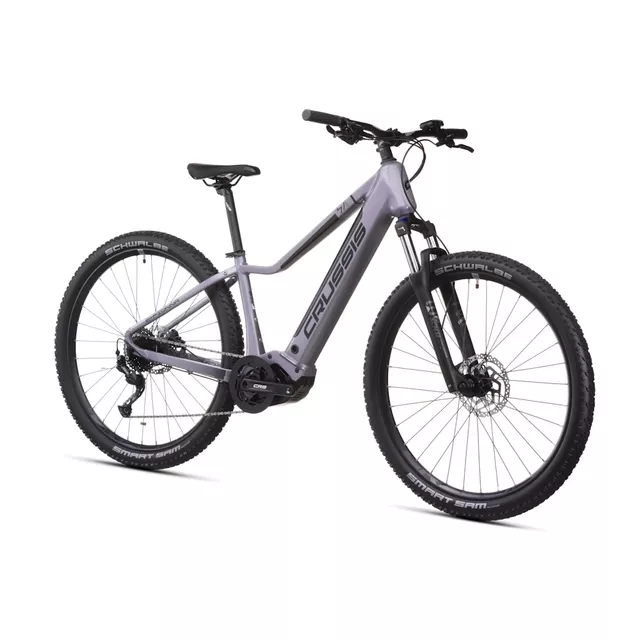 Górski rower elektryczny Crussis e-Fionna 7.11 ∙ Panasonic 250W ∙ 715Wh ∙ widelec Suntour 100mm ∙ hamulce hydrauliczne Shimano ∙ 9 biegów