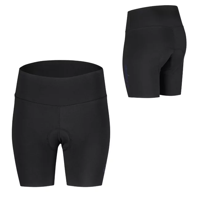 Damskie spodenki rowerowe Etape Terry ∙ wysoki elastyczny pas ∙ wkładka Stretch Woman Pro ∙ materiał Fibra Pro Plus - Czarny