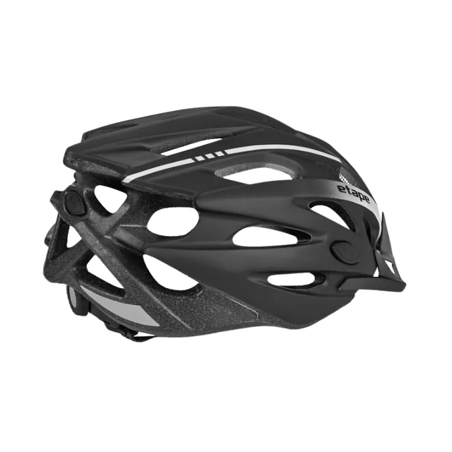 Kask rowerowy Etape Twister ∙ 25 otworów wentylacyjnych ∙ siatka na owady ∙ odpinany daszek ∙ elementy odblaskowe