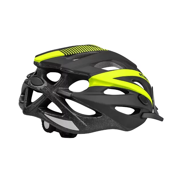 Kask rowerowy Etape Twister ∙ 25 otworów wentylacyjnych ∙ siatka na owady ∙ odpinany daszek ∙ elementy odblaskowe