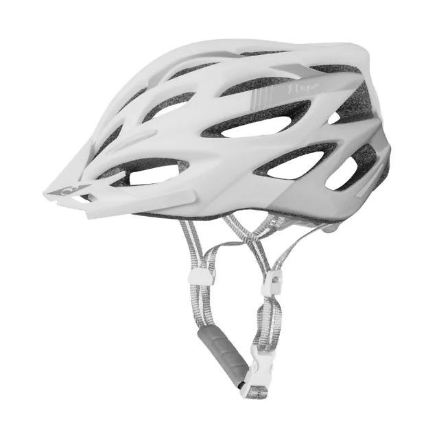 Kask rowerowy Etape Vesper ∙ technologia in-mold ∙ waga 350 g ∙ 23 otwory wentylacyjne ∙ siatka przeciw owadom - biały/szary mat