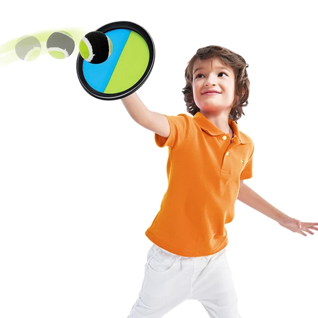 Zestaw do catch ball inSPORTline TGS80 ∙ dla 2 graczy ∙ paletki 19,3 cm ∙ piłka 6 cm ∙ na zewnątrz i w domu ∙ rozwija koordynację