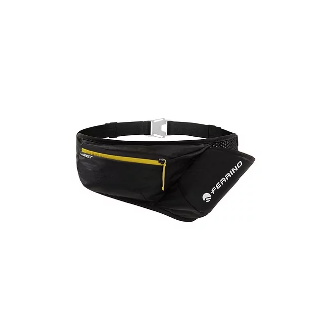 Nerka biegowa Ferrino X-Waist ∙ kieszeń na bidon ∙ karabińczyk na klucze ∙ elementy odblaskowe ∙ waga 85 g ∙ nylon ripstop