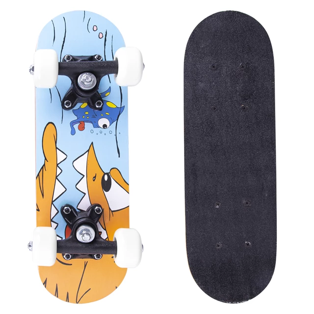 Dziecięca deskorolka Worker Kid Skateboy ∙ nośność 40 kg ∙ deska 17" klon ∙ koła  50 mm ∙ łożyska ABEC 3 ∙ antypoślizgowy grip - Obcy - Głodna Ryba