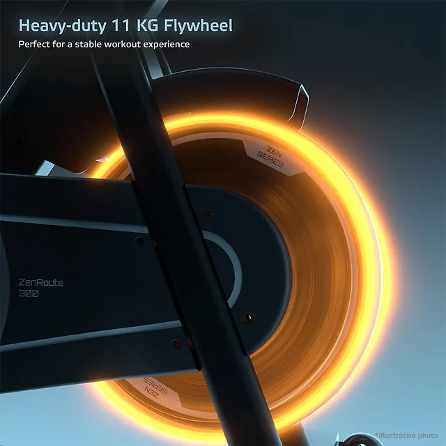 Rower spinningowy inSPORTline ZenRoute 300 ∙ wysoka nośność ∙ opór magnetyczny ∙ 32 poziomy ∙ aplikacje Zwift/Kinomap