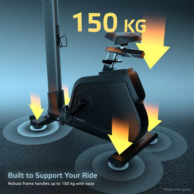 Profesjonalny rower treningowy stacjonarny inSPORTline ZenBike 600 ∙ Zwift, Kinomap i FitShow ∙ Bluetooth