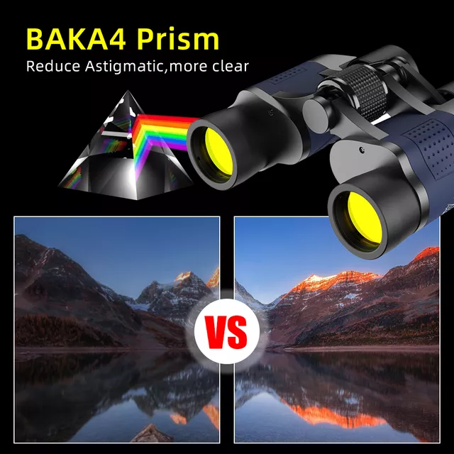 Lornetka Apexel 60x60 ∙ 60x zoom ∙ pryzmaty BAK4 ∙ powłoki FMC ∙ waga 494 g ∙ gumowa obudowa ∙ etui w zestawie