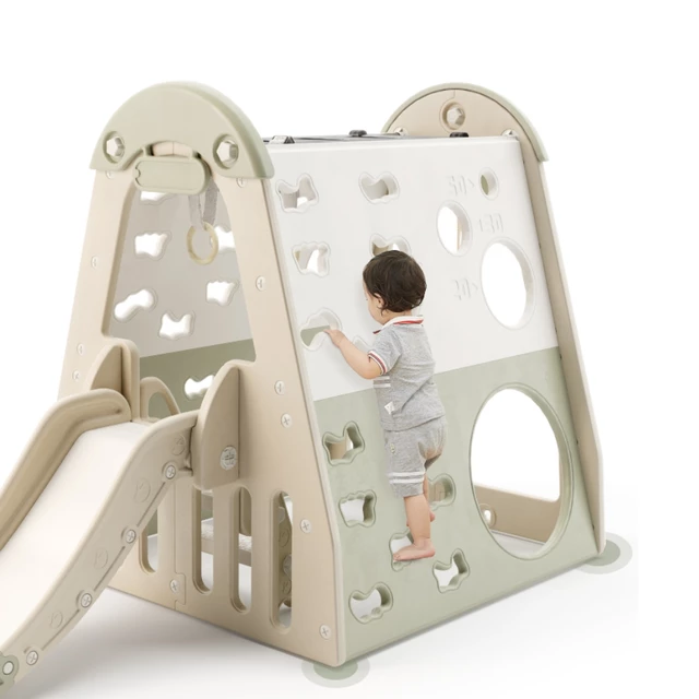 Wewnętrzny plac zabaw dla dzieci 6w1 inSPORTline Climbino ∙ wspinaczkowa ścianka ∙ zjeżdżalnia ∙ huśtawki ∙ koszykówka ∙ nośność 40 kg