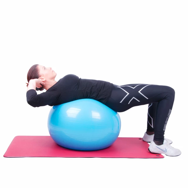 Piłka gimnastyczna / fitness do ćwiczeń Top Ball inSPORTline 55 cm ∙ nośność 600 kg ∙ antypoślizgowa powierzchnia - Ciemny szary