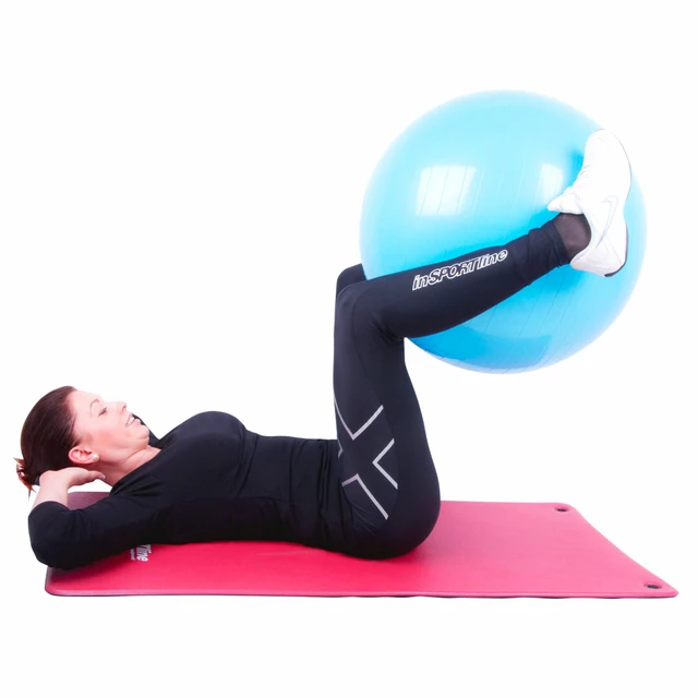 Piłka gimnastyczna / fitness do ćwiczeń Top Ball inSPORTline 75 cm ∙ nośność 600 kg ∙ antypoślizgowa powierzchnia - Czerwony