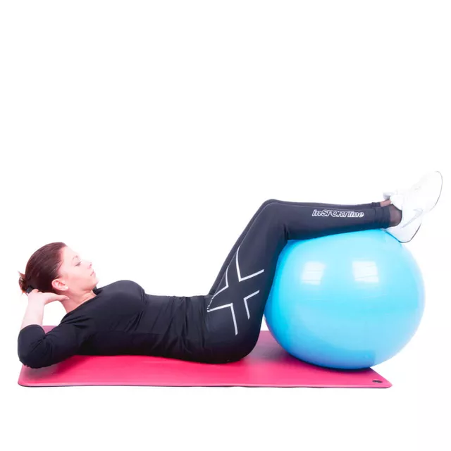 Piłka gimnastyczna z funkcją krzesła inSPORTline Top Ball 85 cm BallBase - Ciemny szary