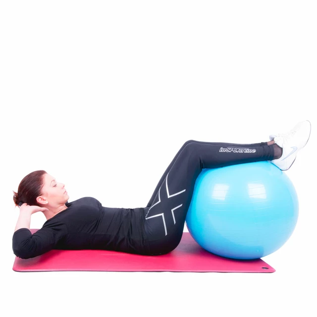 Piłka gimnastyczna / fitness do ćwiczeń Top Ball inSPORTline 75 cm ∙ nośność 600 kg ∙ antypoślizgowa powierzchnia - Czerwony